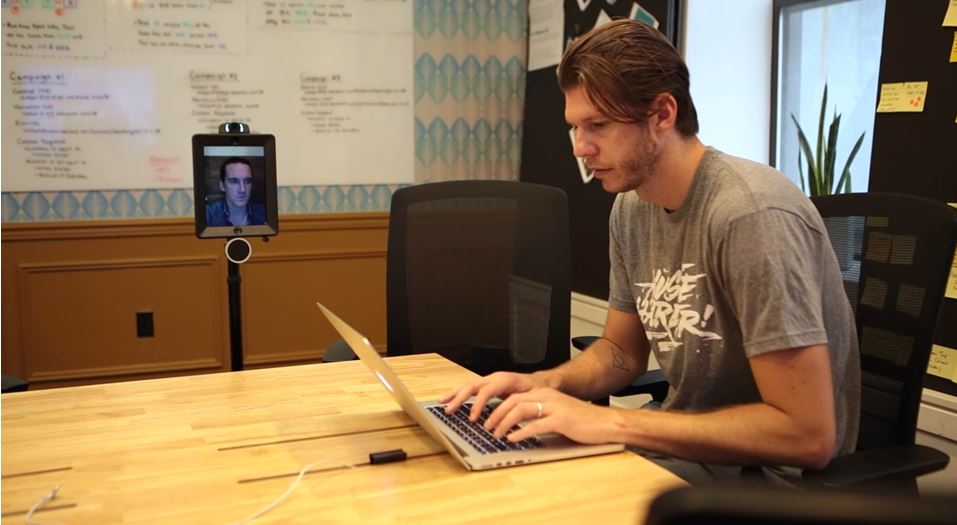 WeWork uses telepresence robot